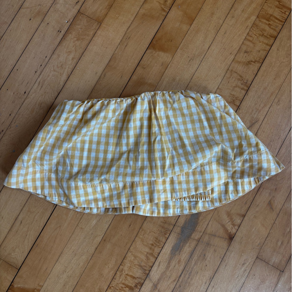 Wilfred Yellow and White Woven Top